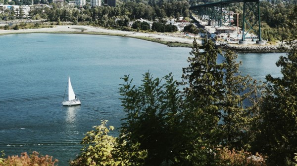Sailboat Coast Port Wallpaper