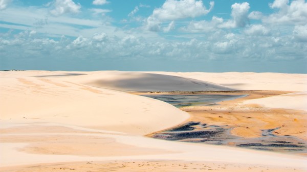 Sand Desert Clouds Wallpaper