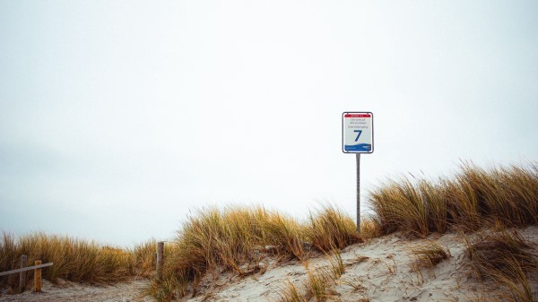 Sand Grass Sign Wallpaper