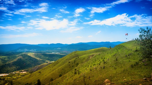 Sao Paulo Brazil Mountains Sky Grass Wallpaper