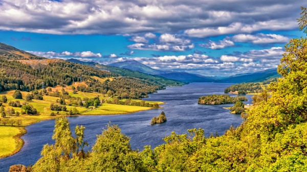 Scotland Highlands Lake Hdr Wallpaper