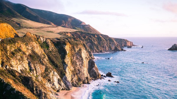Sea Beach Cliff Wallpaper