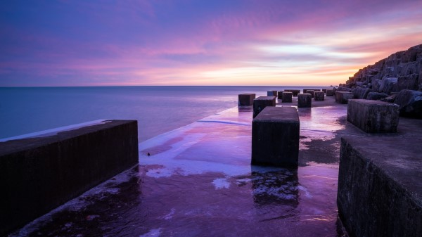 Sea Beach Stones Wallpaper