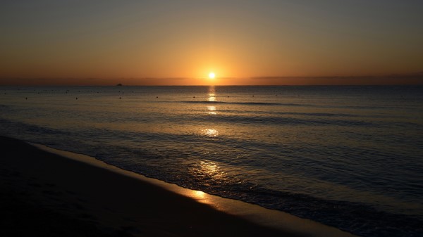 Sea Beach Sunset Wallpaper