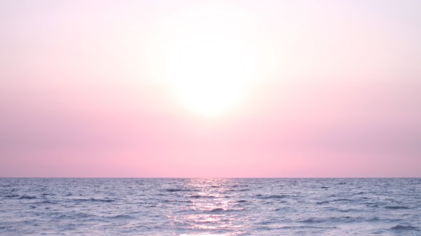 Sea Blue Lilac Horizo Wallpaper