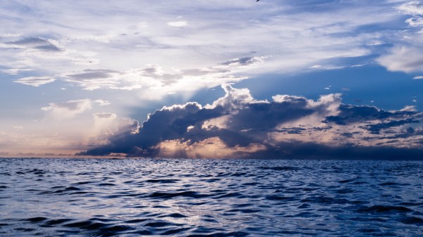 Sea Clouds Horizon Wallpaper