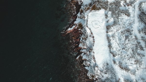 Sea Coast Aerial View Image Wallpaper