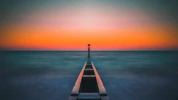 Sea Fog Pier Wharf Wallpaper