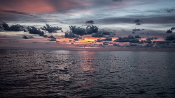 Sea Horizon Dusk Wallpaper