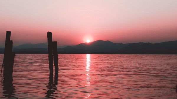 Sea Horizon Sunset Dd Wallpaper