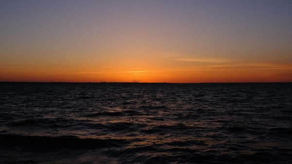 Sea Horizon Sunset Dgd Wallpaper