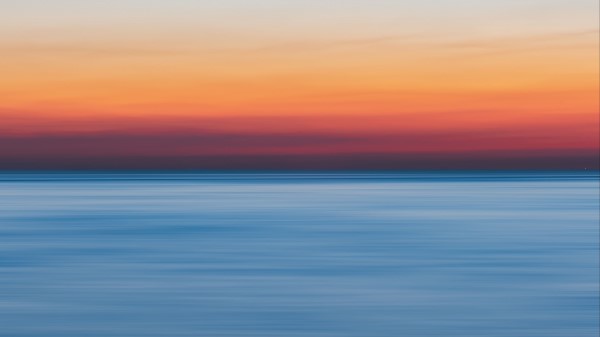 Sea Horizon Sunset Ef Wallpaper
