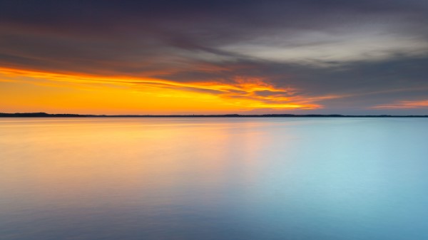Sea Horizon Sunset Ff Wallpaper