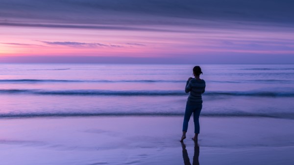 Sea Ocean Beach Girl Wallpaper