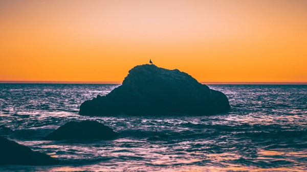 Sea Rocks Sunset Image Wallpaper