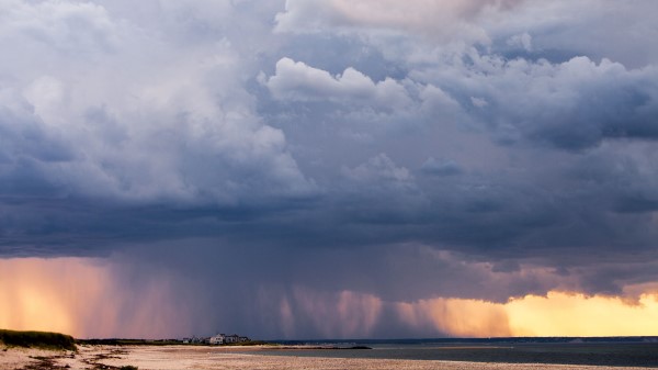 Sea Shore Clouds Sky Wallpaper