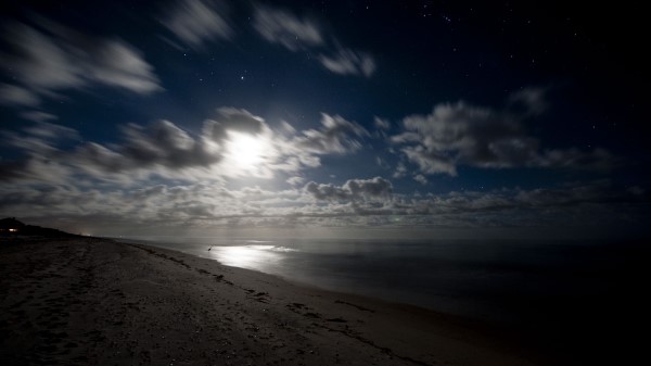 Sea Shore Night Wallpaper