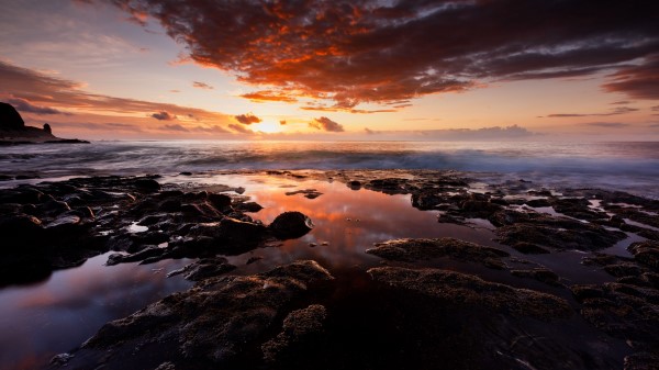 Sea Stones Rocks Hh Wallpaper