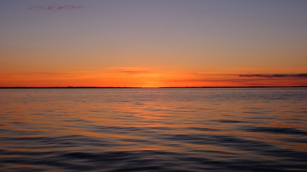 Sea Sunset Dusk Wallpaper