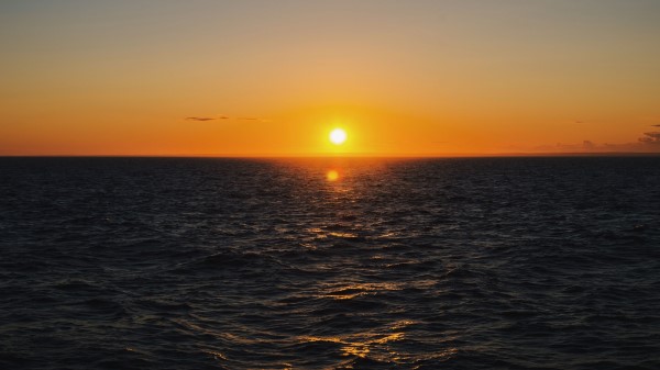 Sea Sunset Horizon E Wallpaper