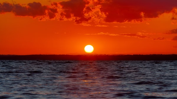 Sea Sunset Horizon F Wallpaper