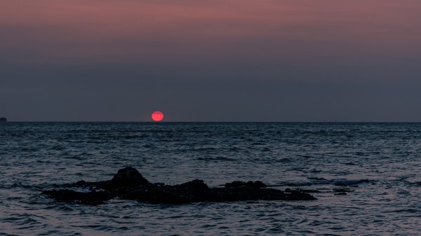 Sea Sunset Horizon Hh Wallpaper