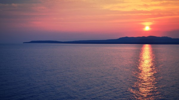 Sea Sunset Horizon Wallpaper