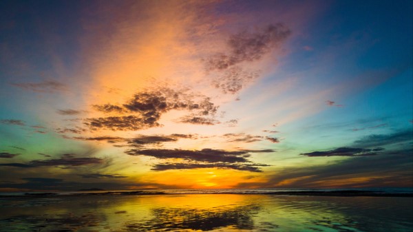 Sea Sunset Landscape Wallpaper