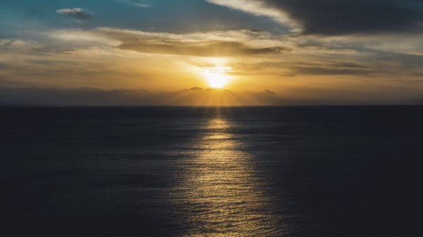 Sea Sunset Sun Wallpaper