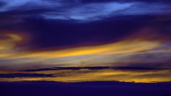 Sky Clouds Sunset F Wallpaper