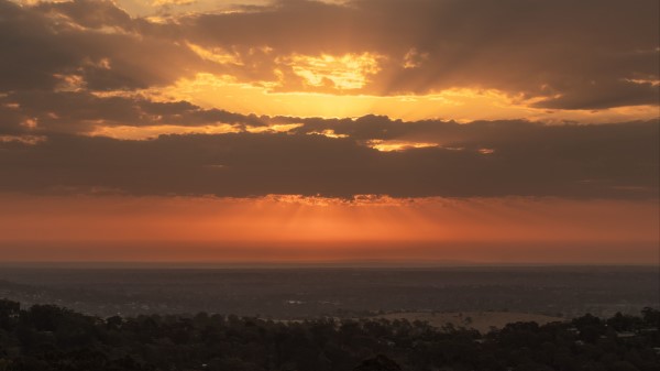 Sky Clouds Sunset H Wallpaper