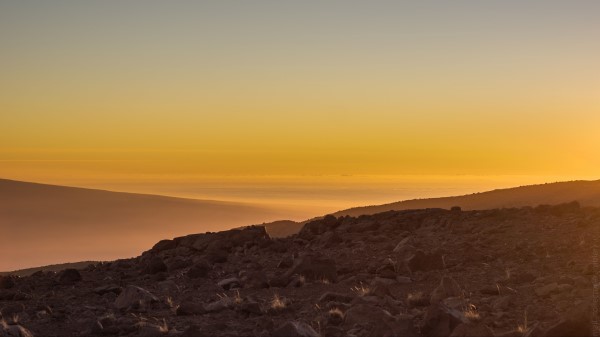 Slope Sunset Stones Wallpaper