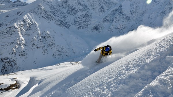 Snowboarder Snow Mountains Wallpaper