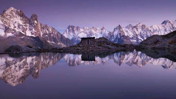 Snowy Mountains And Lake Img Wallpaper