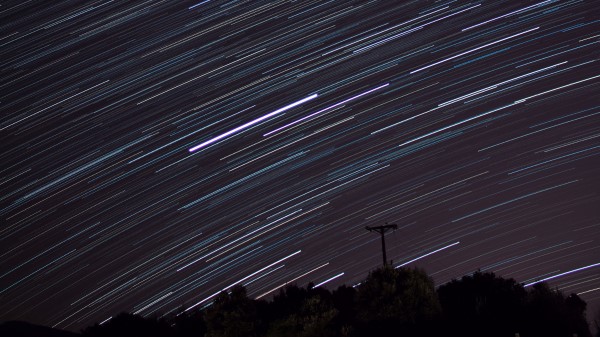 Star Trail Stars Lines Wallpaper