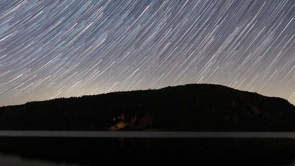 Starry Sky Long Exposure Night Wallpaper