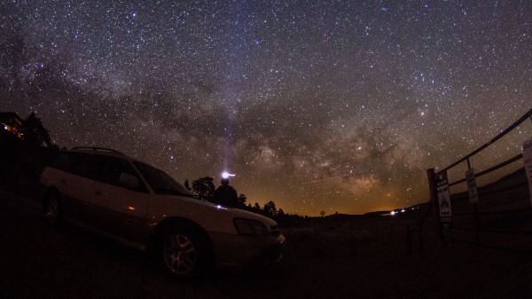 Starry Sky Night Car Glitter Wallpaper