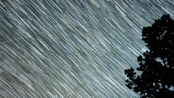 Starry Sky Starfall Stripes Wallpaper