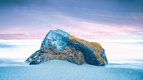 Stone Rock Snow Wallpaper
