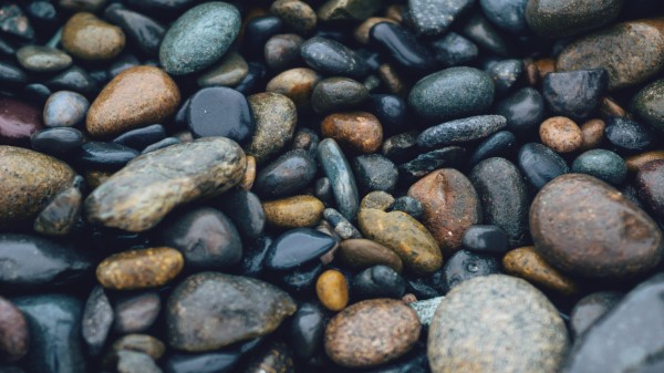 Stones Sea Surface Smooth Wallpaper