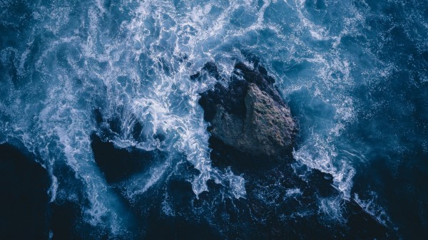 Stones Sea Water Wallpaper