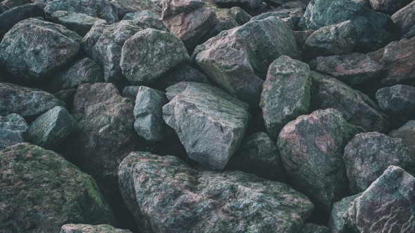 Stones Surface Gray Wallpaper