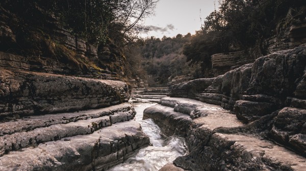 Stream River Landscape Wallpaper