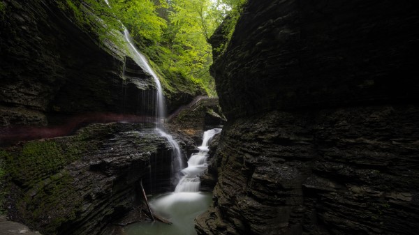 Stream Waterfall Rocks Wallpaper