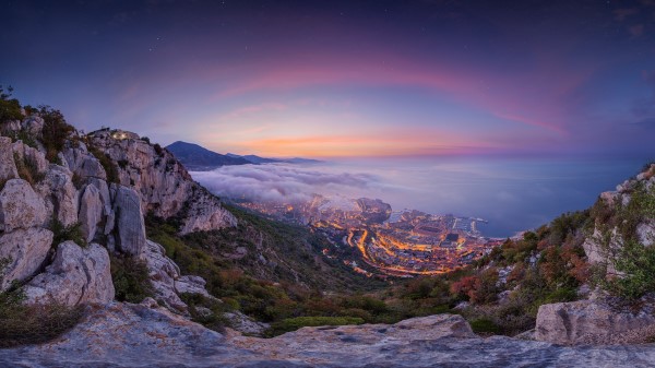 Summer Sunrise Fog Wallpaper