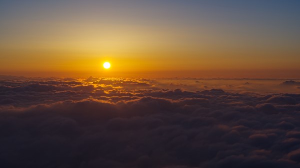 Sun Sky Clouds Wallpaper