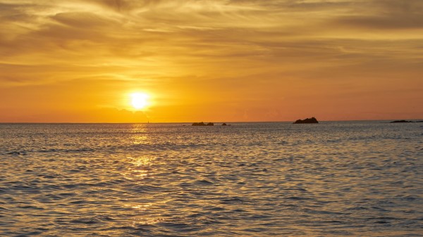 Sun Sunset Beach Wallpaper