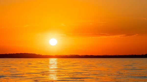 Sun Sunset Sea Wallpaper