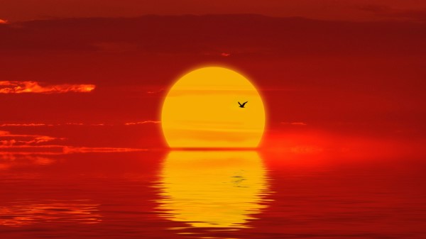 Sun Sunset Silhouette Wallpaper