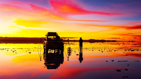 Sunrise Photographer Car Wallpaper